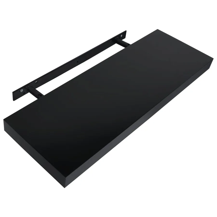Étagères murales flottantes 2 pcs Noir 60x20x3,8 cm - 4