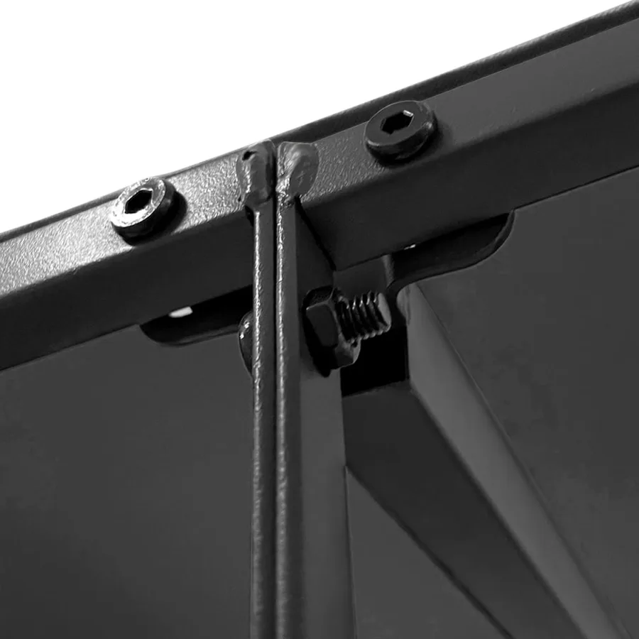 Auvent anthracite 2x2,3 m 180 g/m² tissu et acier - 5