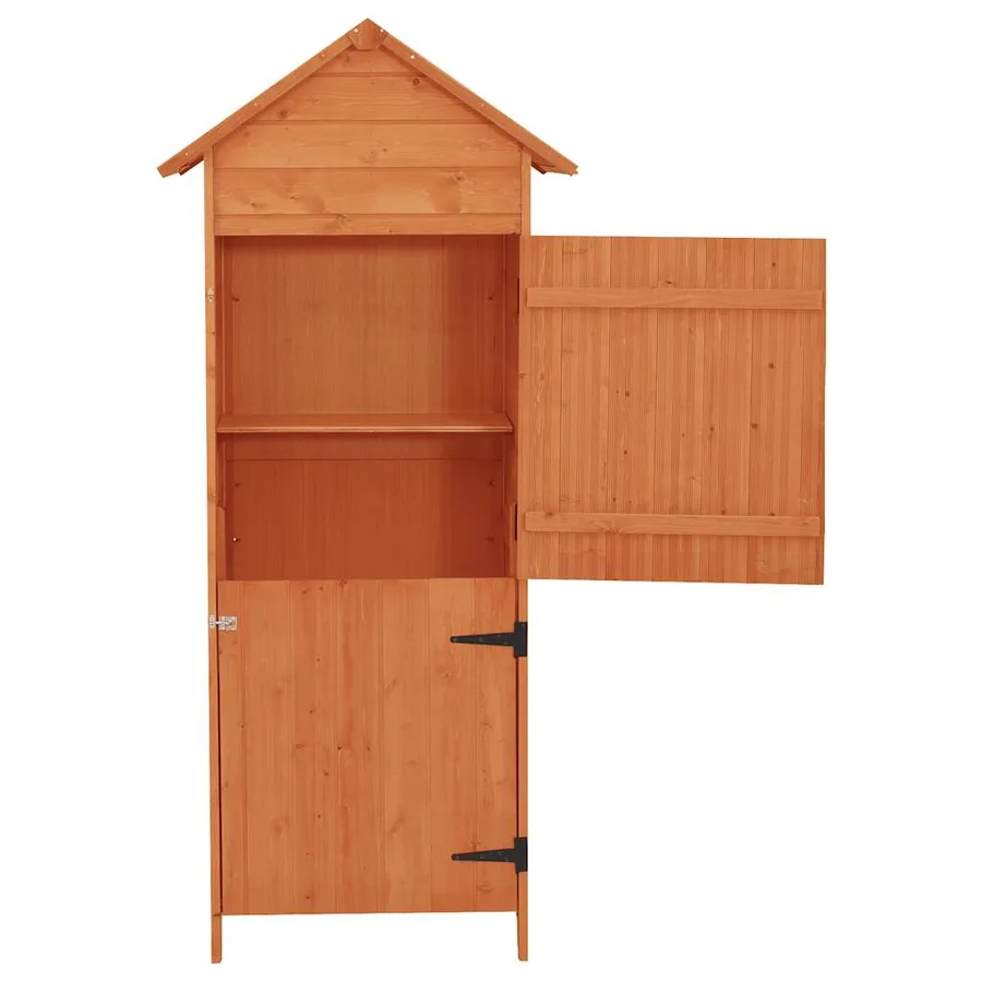Armoire de rangement de jardin Marron 42,5x64x190 cm - 4