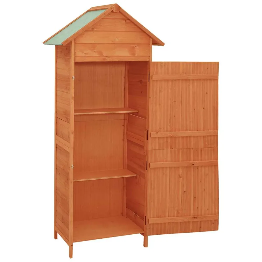 Armoire de rangement de jardin Marron 42,5x64x190 cm - 5