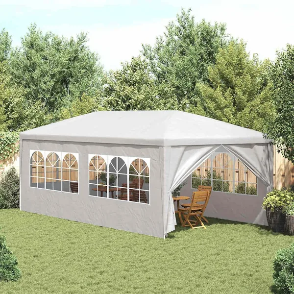Tente de réception 3 x 6 m Blanc