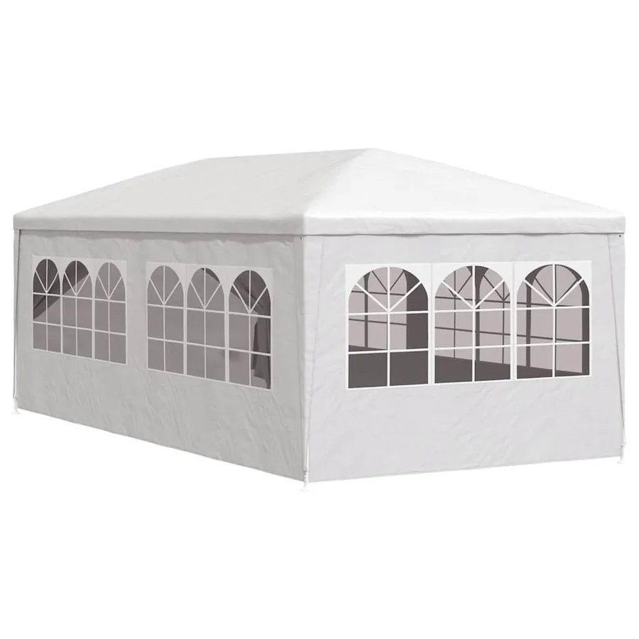 Tente de réception 3 x 6 m Blanc - 6