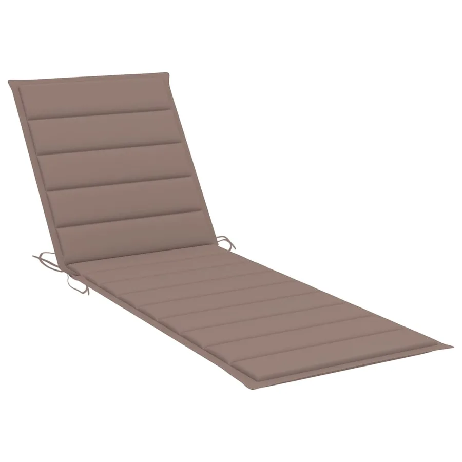 Chaise longue de jardin avec coussin Bambou - 5