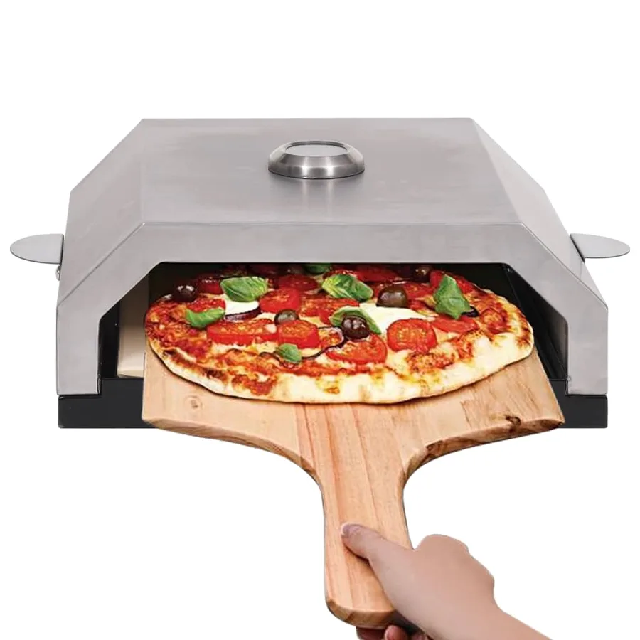 Four à pizza avec pierre en céramique pour barbecue au charbon - 3