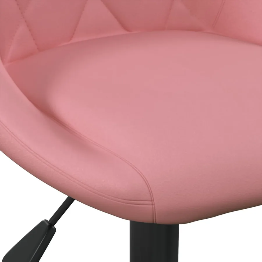 Tabourets de bar lot de 2 rose velours - 8