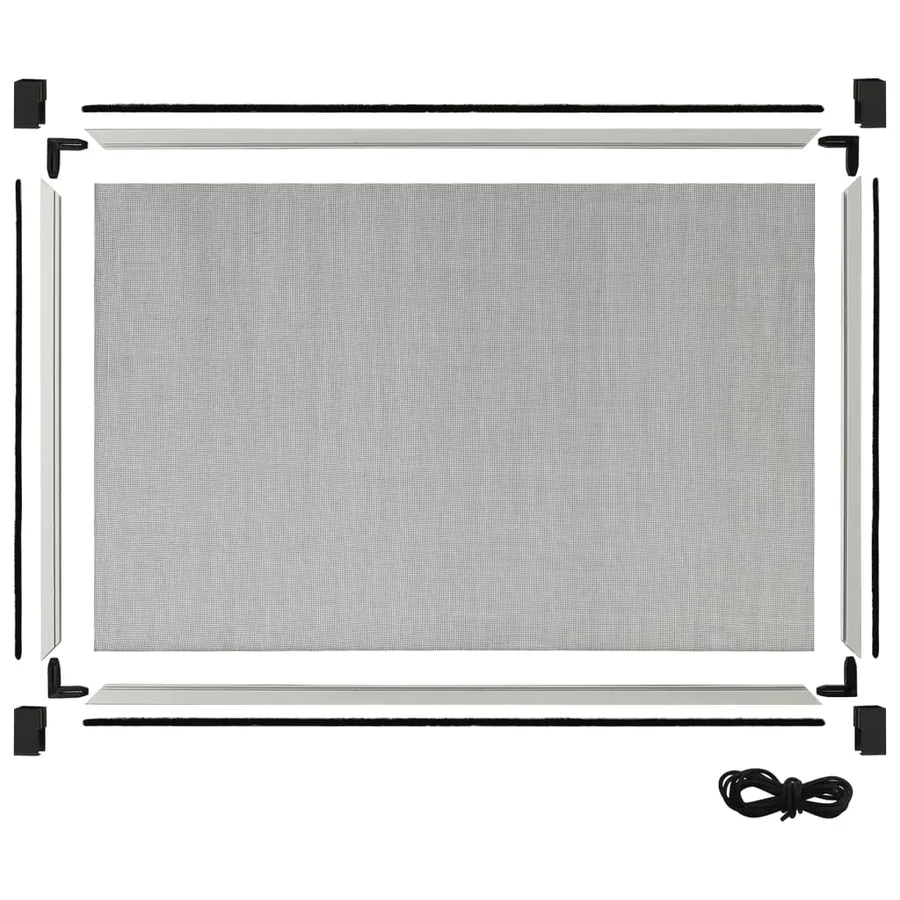 Moustiquaire extensible pour fenêtres Blanc (100-193)x75 cm - 6