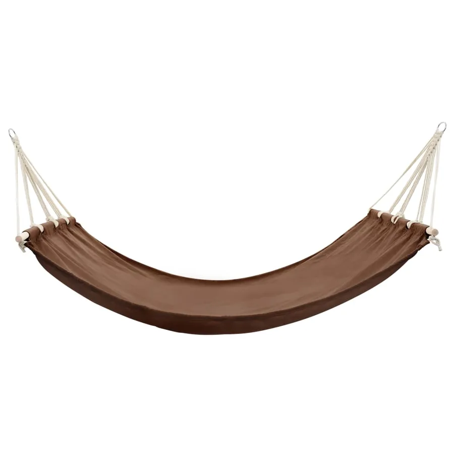 Hamac avec barre 210x150 cm Marron - 2