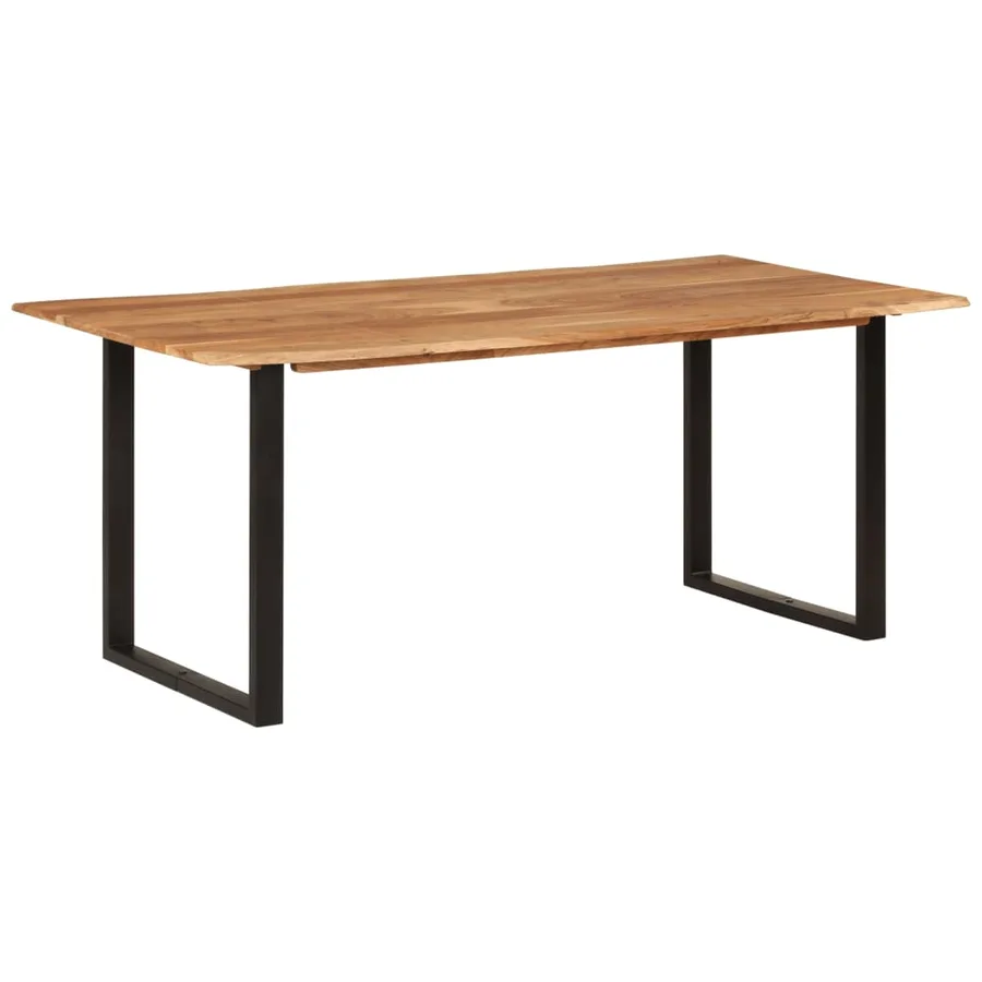 Table de salle à manger 180x90x76 cm Bois d'acacia massif - 11