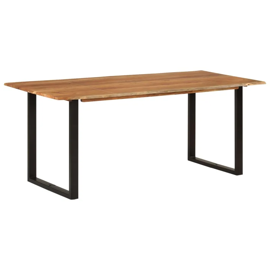 Table de salle à manger 180x90x76 cm Bois d'acacia massif - 12