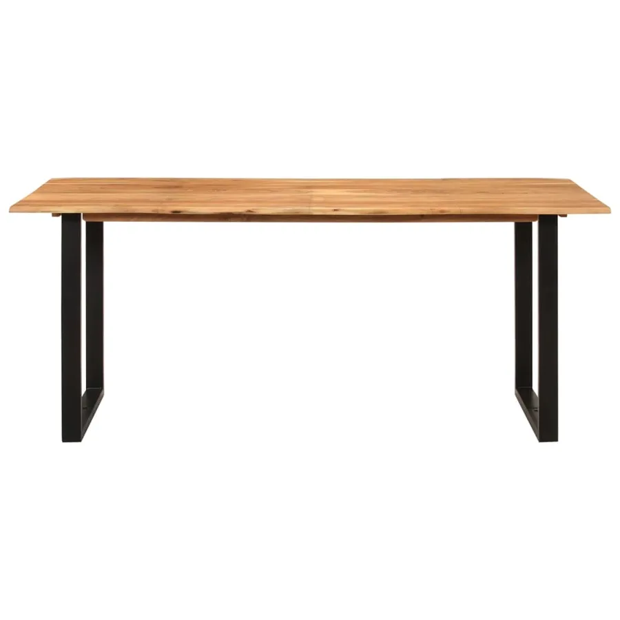 Table de salle à manger 180x90x76 cm Bois d'acacia massif - 2
