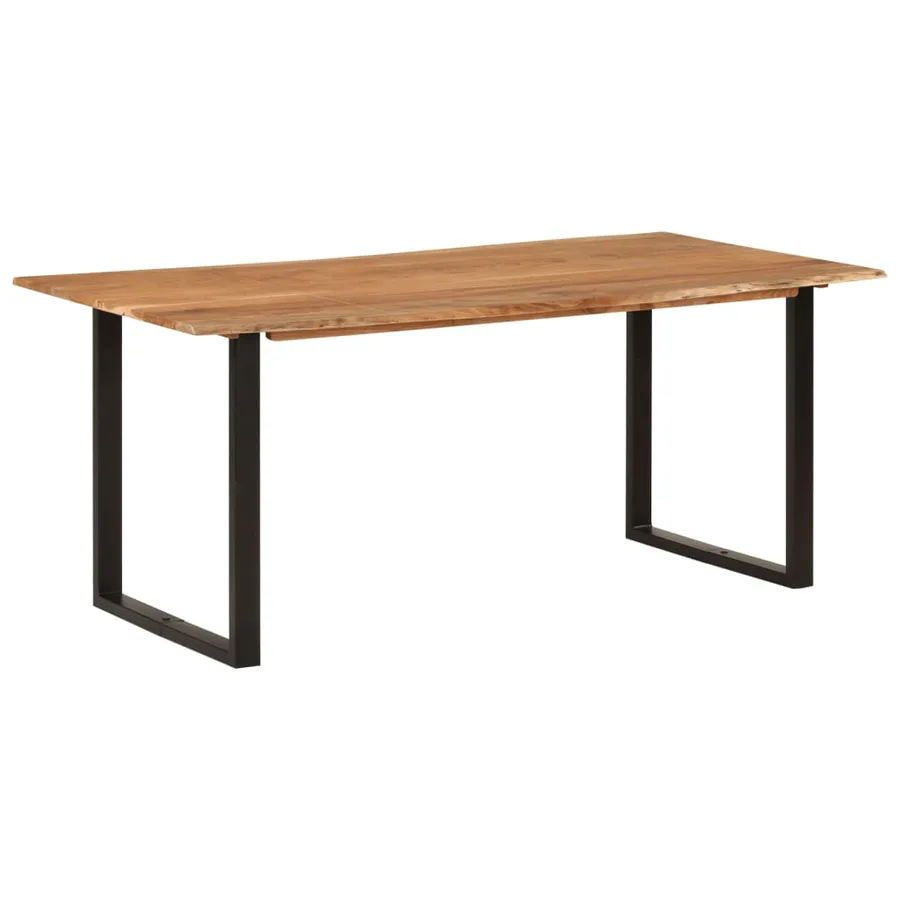 Table de salle à manger 180x90x76 cm Bois d'acacia massif - 9