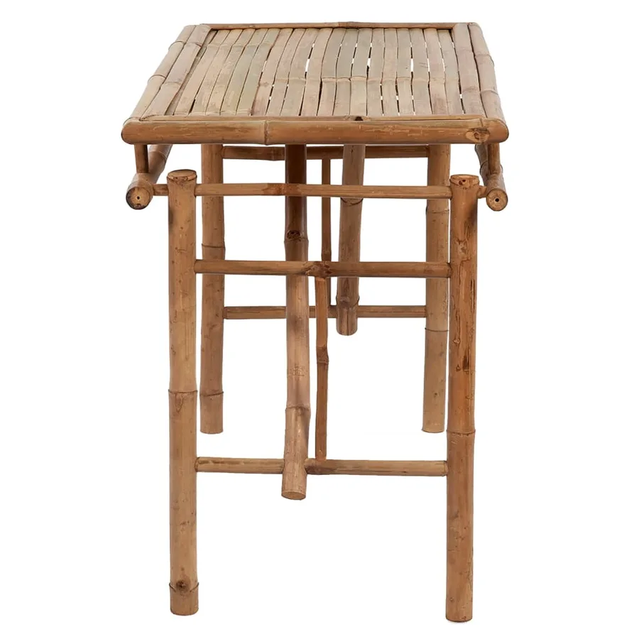Table de jardin pliable 115x50x75 cm Bambou - 3