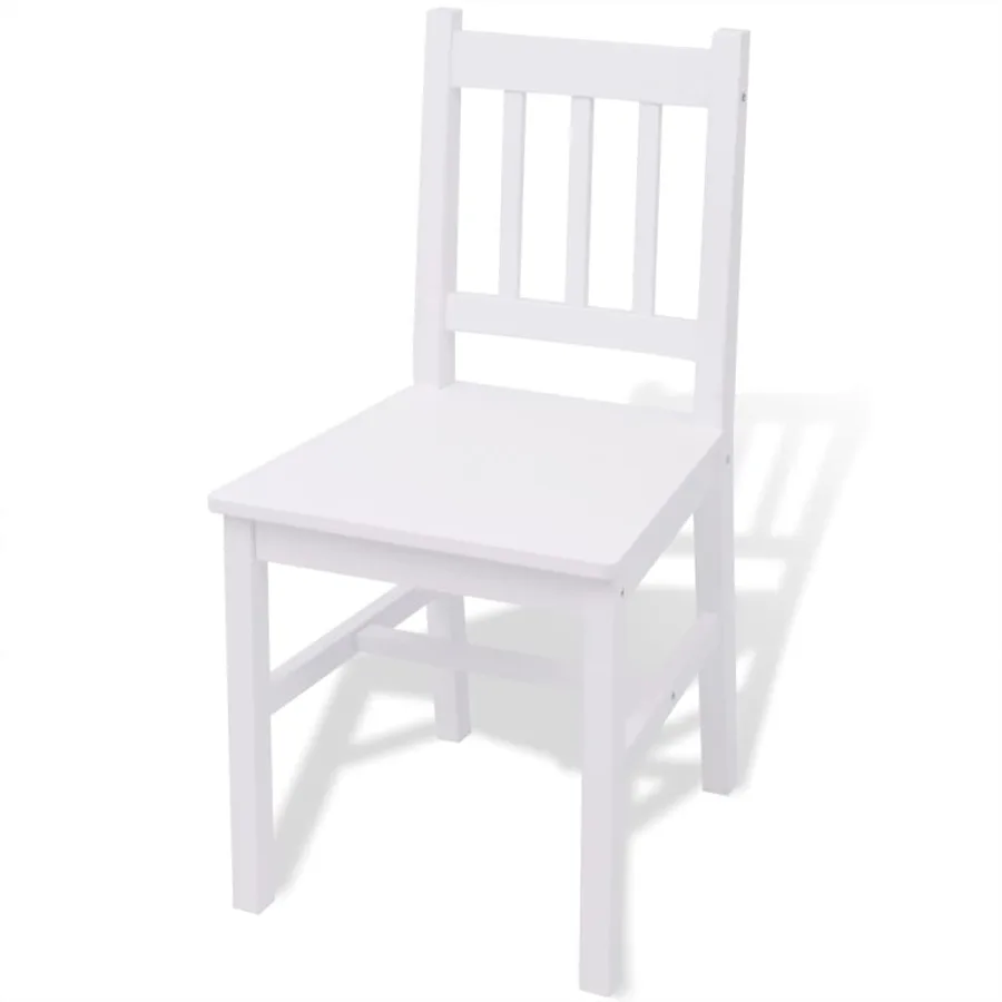 Ensemble de salle à manger trois pièces Pinède Blanc - 5