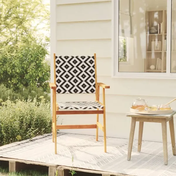 Chaises de jardin 4 pcs en bois d'acacia massif