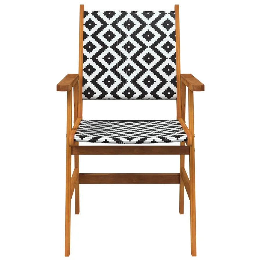 Chaises de jardin 4 pcs en bois d'acacia massif - 4