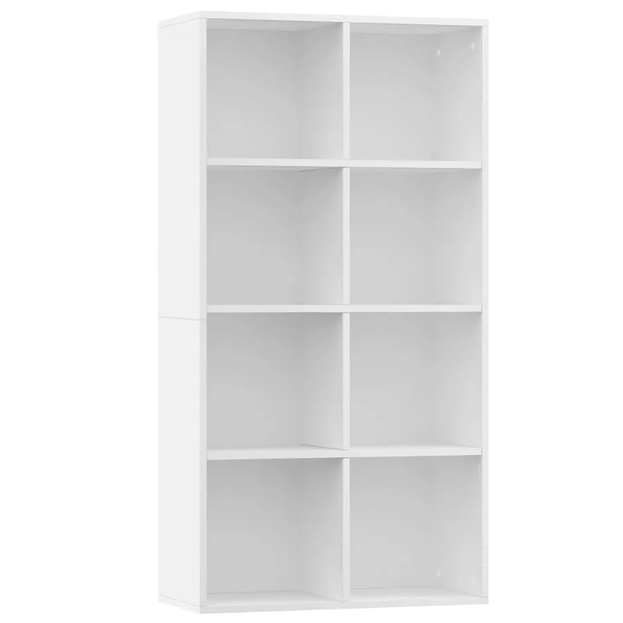 Bibliothèque/Buffet Blanc 66x30x130 cm Bois d'ingénierie - 2