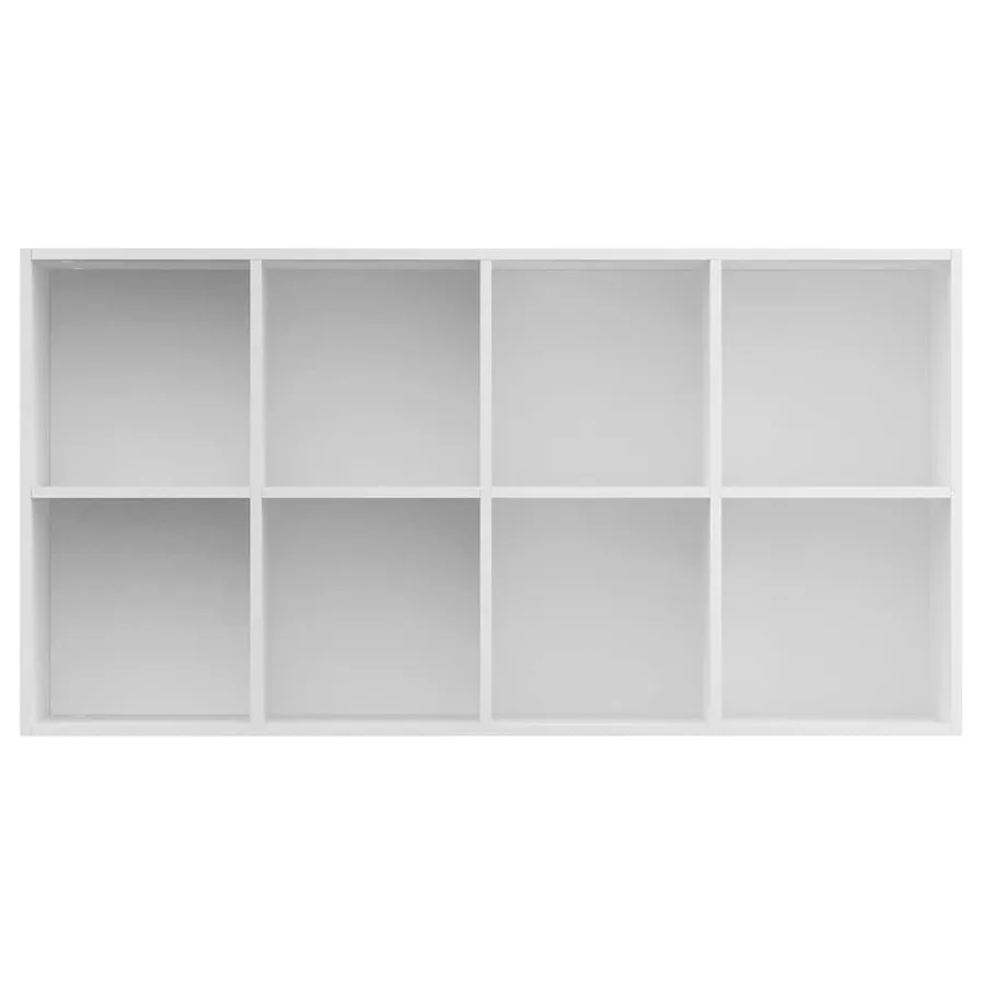 Bibliothèque/Buffet Blanc 66x30x130 cm Bois d'ingénierie - 9