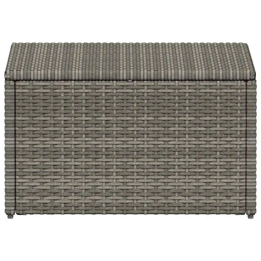 Salon de jardin 4 pcs avec coussins Résine tressée Gris - 4