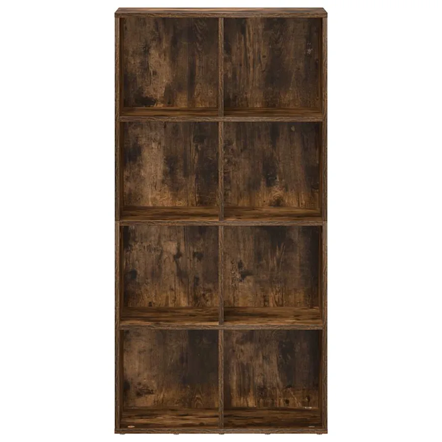 Bibliothèque/Buffet Chêne fumé 66x30x130 cm Bois d'ingénierie - 5