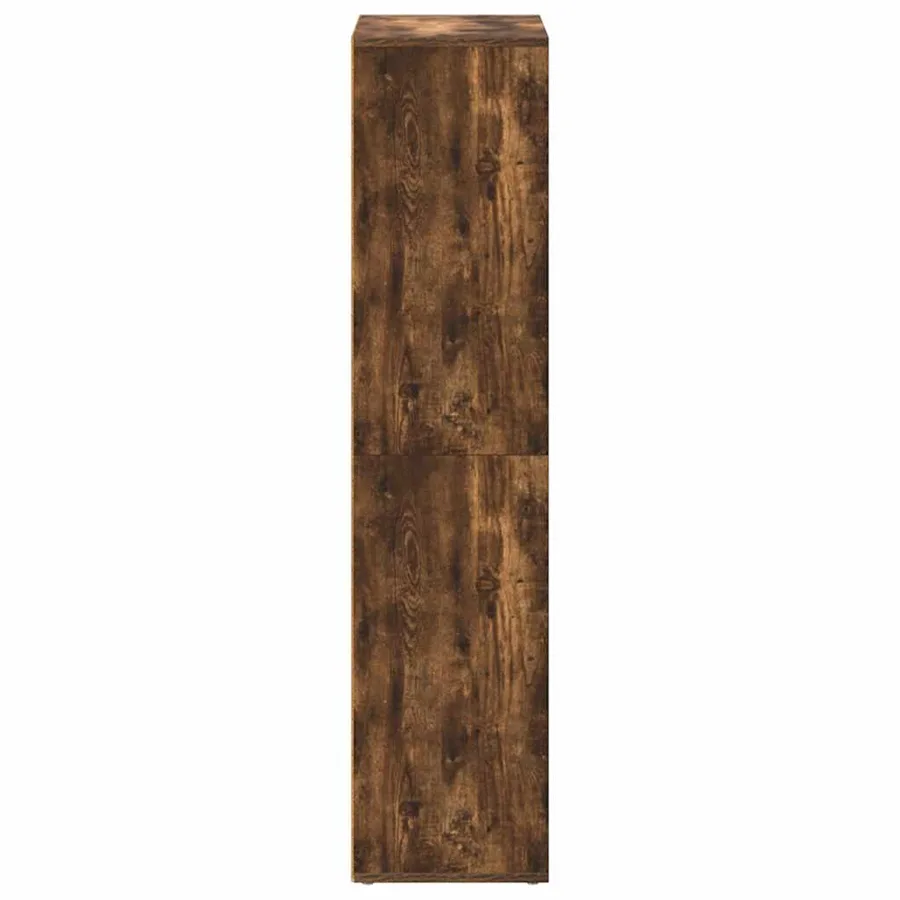 Bibliothèque/Buffet Chêne fumé 66x30x130 cm Bois d'ingénierie - 9