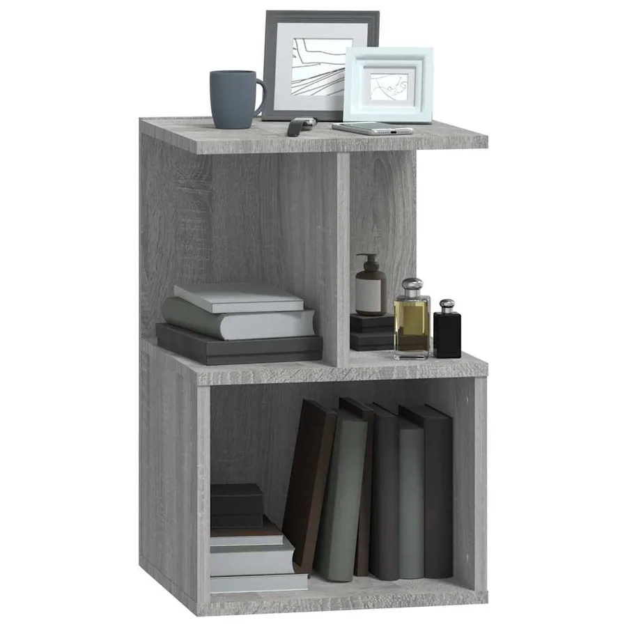 Tables de chevet 2 pcs Sonoma gris 35x35x55 cm Bois ingénierie - 7