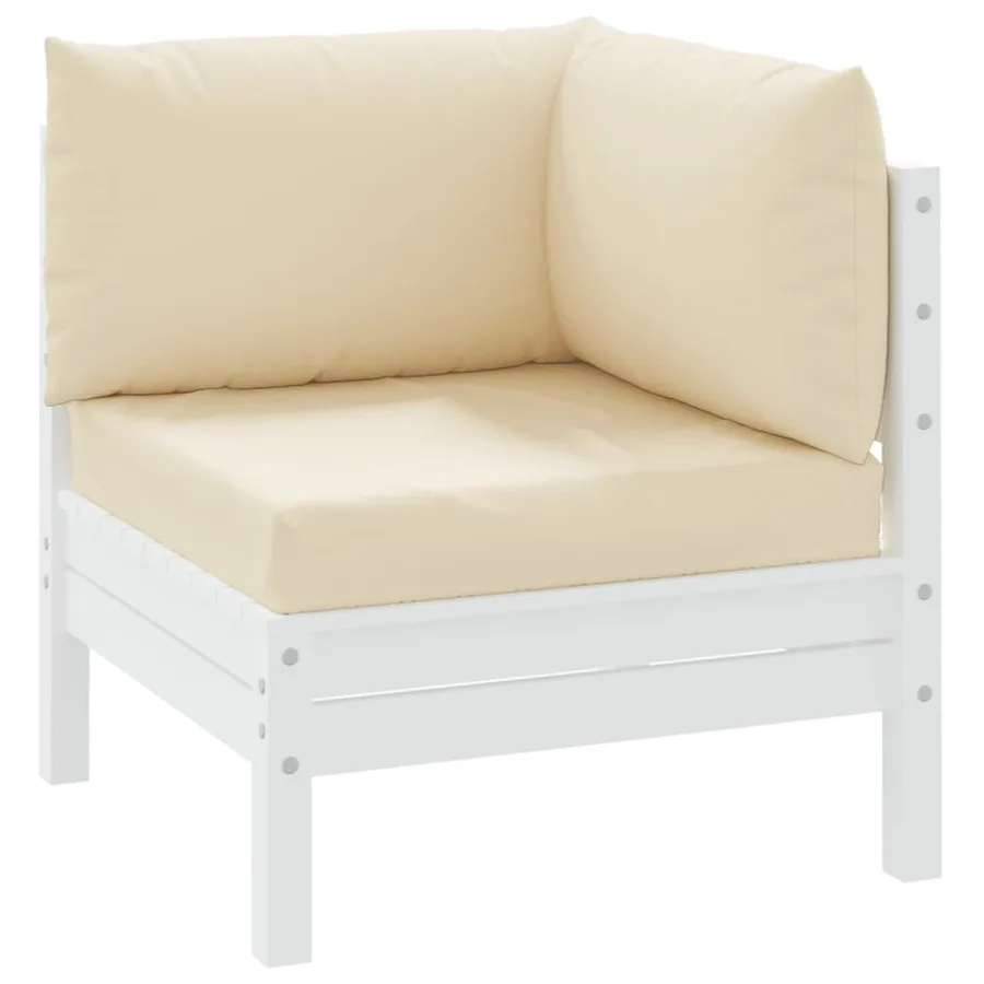 Coussins de palette lot de 3 beige tissu oxford - 3
