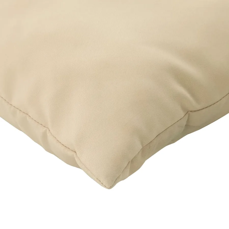 Coussins de palette lot de 3 beige tissu oxford - 7