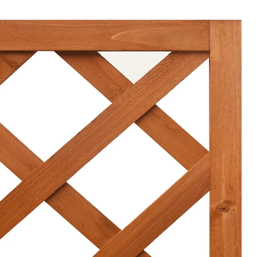 Jardinière d'angle en treillis 40x40x150cm Bois de sapin massif - 5