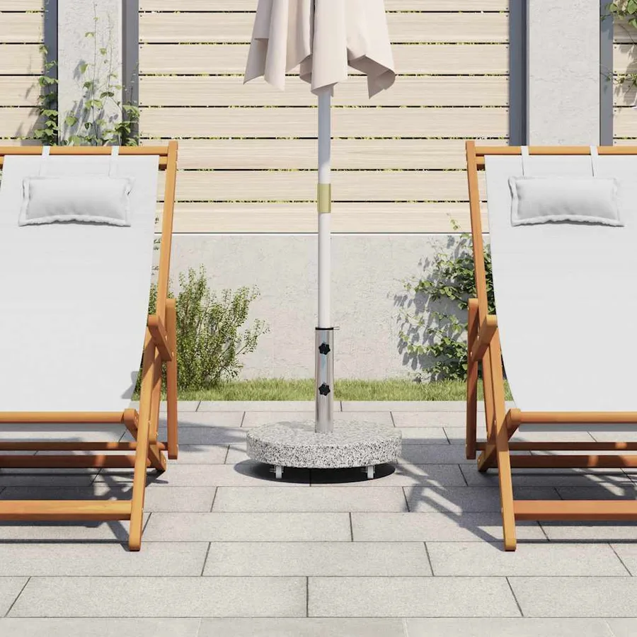 Socle de parasol Granite 30 kg Rond Gris - 3
