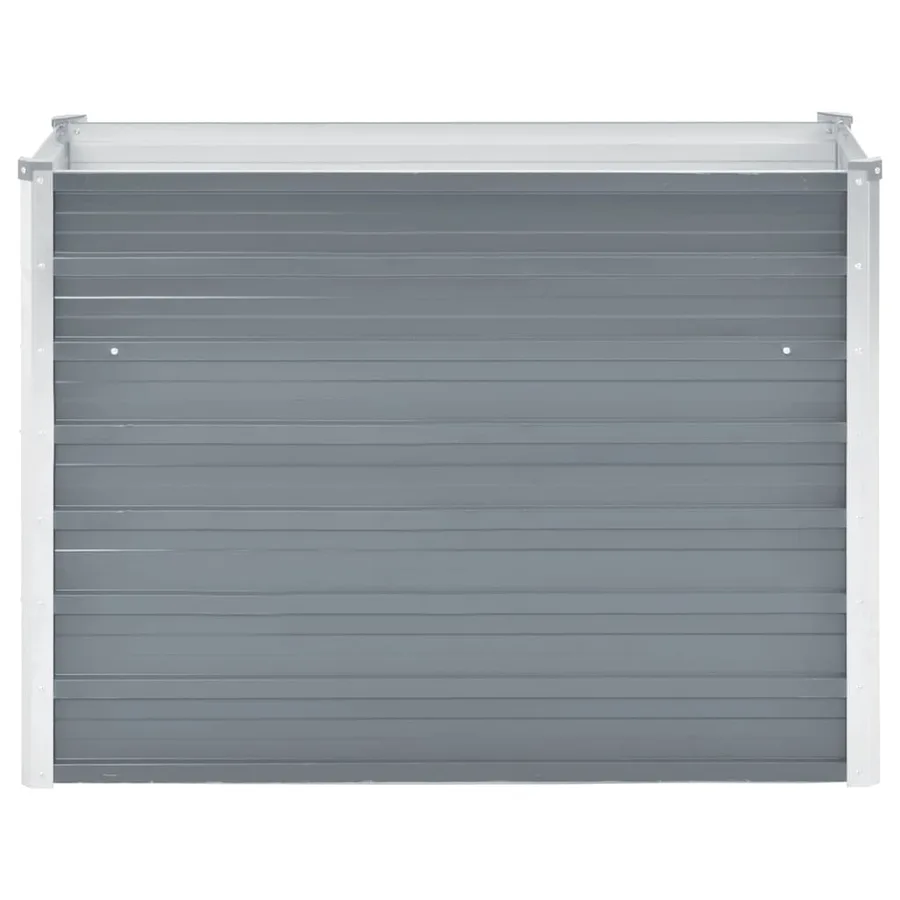 Lit surélevé de jardin Acier galvanisé 100x40x77 cm Gris - 3