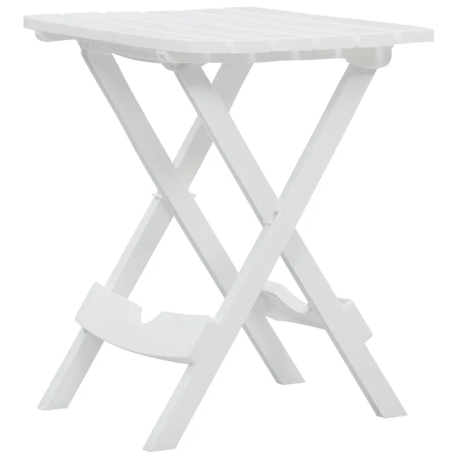 Table pliable de jardin 45,5x38,5x50 cm Blanc - 2