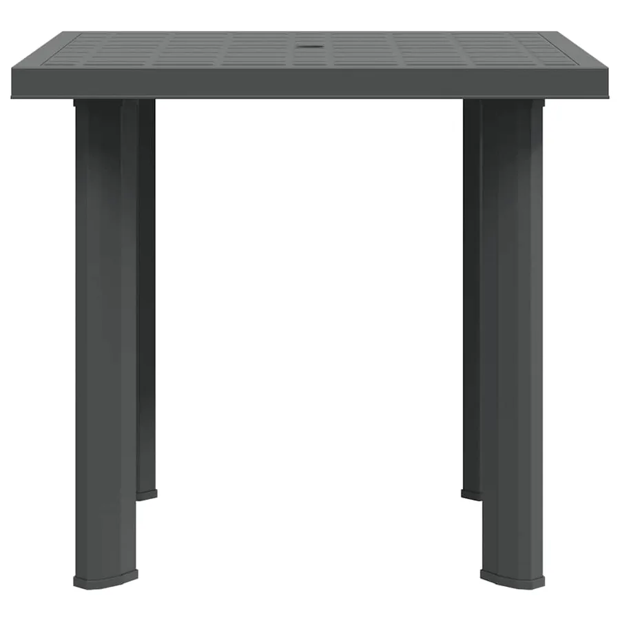 Table de jardin Anthracite 80x75x72 cm Plastique - 5