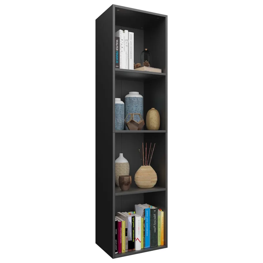 Bibliothèque/Meuble TV Blanc 36x30x143 cm Bois d'ingénierie - 3
