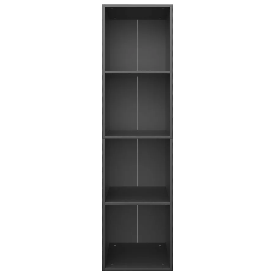 Bibliothèque/Meuble TV Blanc 36x30x143 cm Bois d'ingénierie - 4