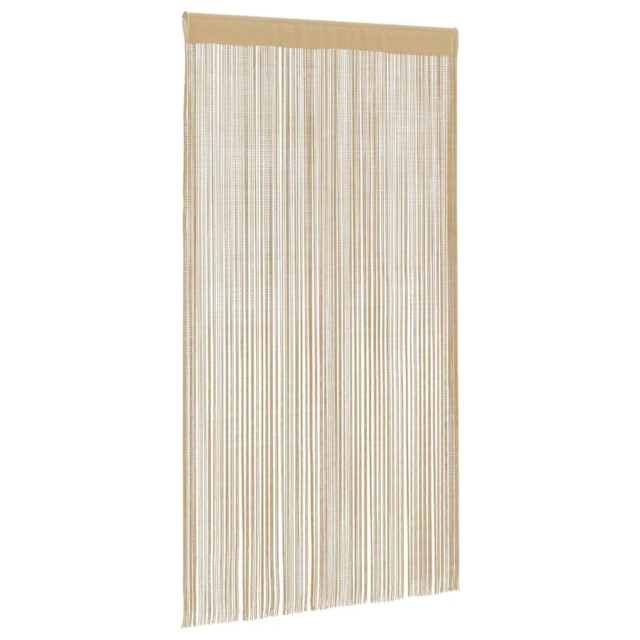 Rideau en fils 2 pcs 140 x 250 cm Beige - 3
