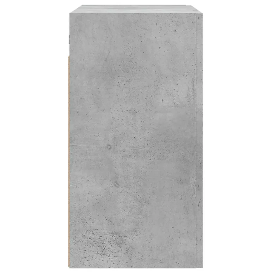 Armoire murale gris béton 60x31x60 cm bois d'ingénierie - 7