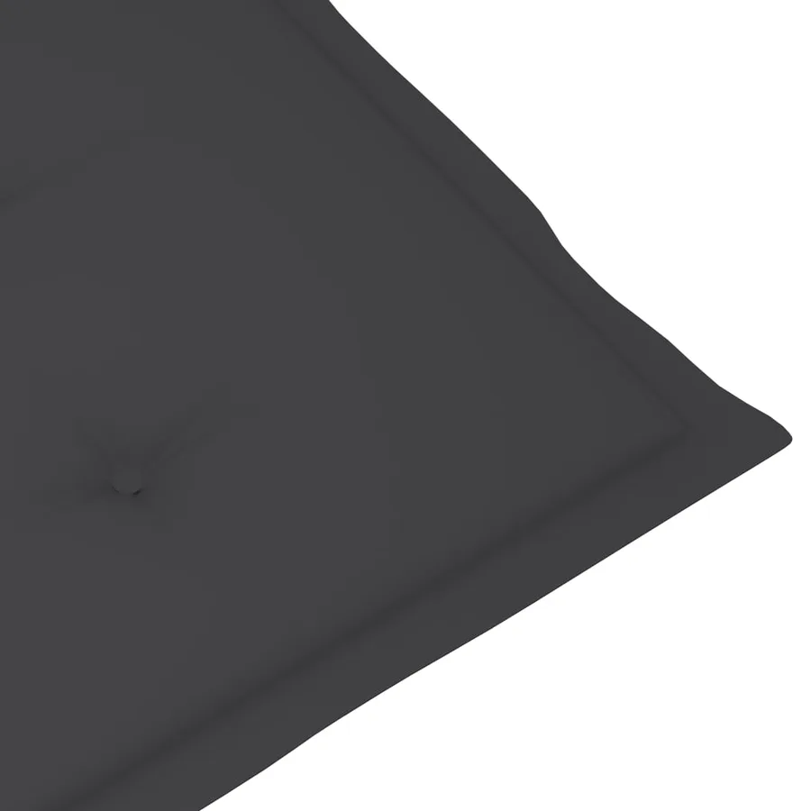 Chaises de jardin lot de 6 avec coussins anthracite Bois teck - 9
