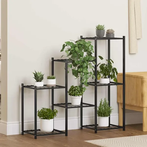 Jardinière 83x25x80 cm Noir Fer
