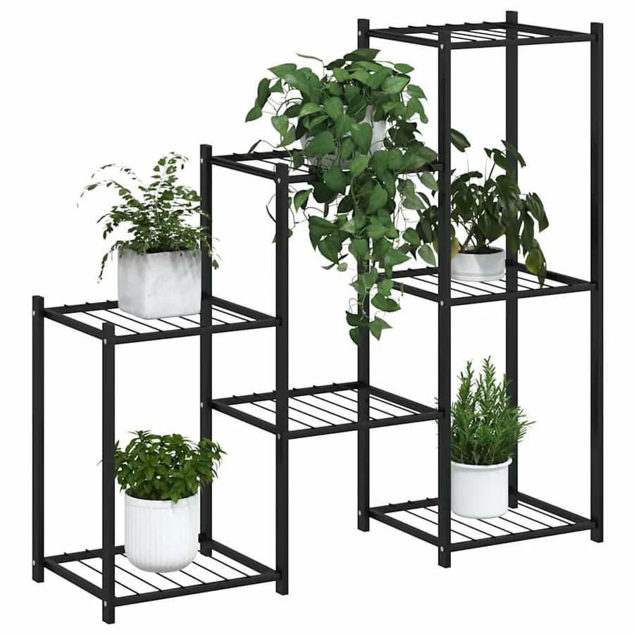Jardinière 83x25x80 cm Noir Fer - 4