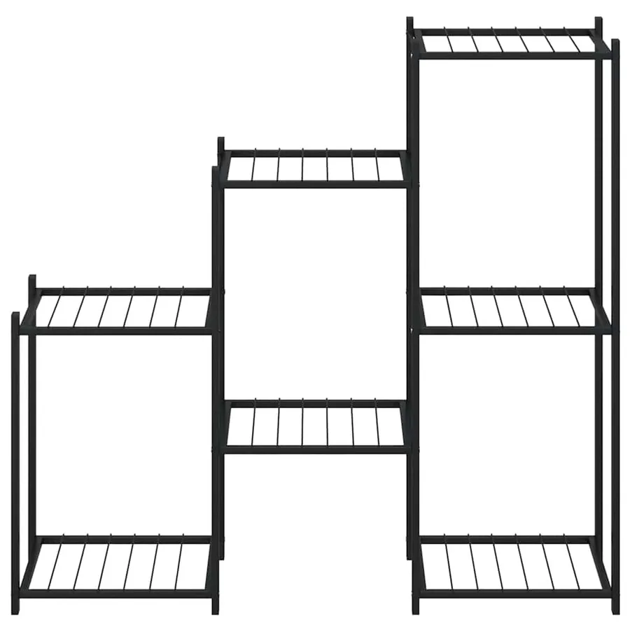 Jardinière 83x25x80 cm Noir Fer - 5