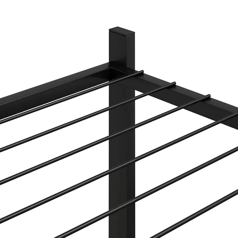Jardinière 83x25x80 cm Noir Fer - 8