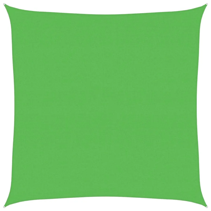 Voile d'ombrage 160 g/m² Vert clair 4,5x4,5 m PEHD - 2