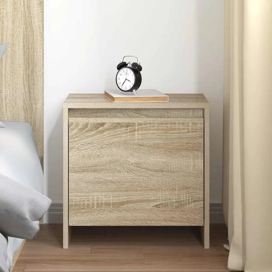 Table de chevet chêne sonoma 45x34x44,5 cm bois d'ingénierie - 3