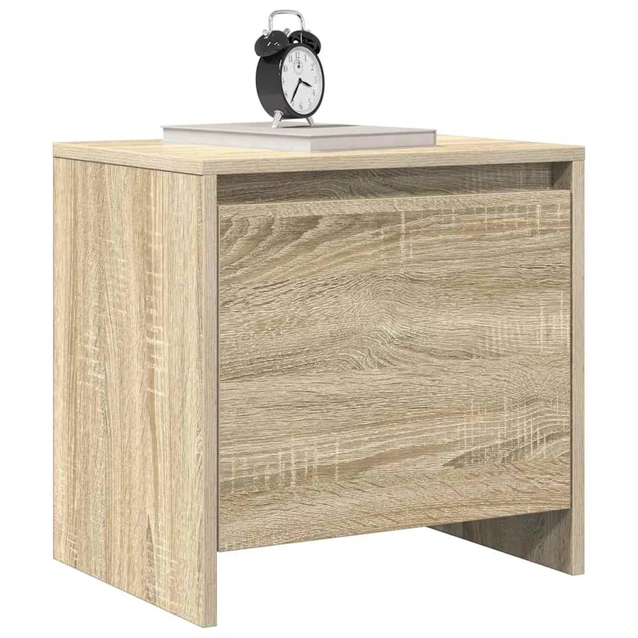 Table de chevet chêne sonoma 45x34x44,5 cm bois d'ingénierie - 4