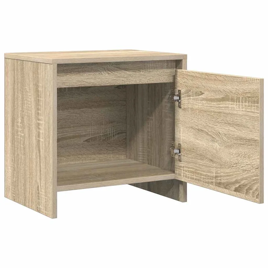 Table de chevet chêne sonoma 45x34x44,5 cm bois d'ingénierie - 5