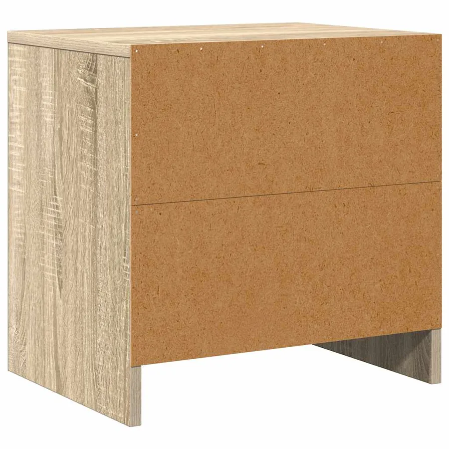 Table de chevet chêne sonoma 45x34x44,5 cm bois d'ingénierie - 8