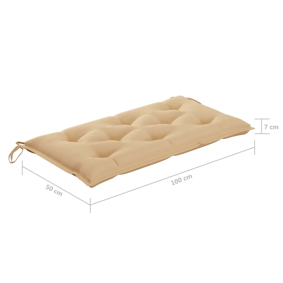 Balancelle 2 places feuilles de palmier et coussin 202cm Bambou - 12