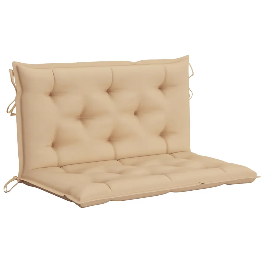 Balancelle 2 places feuilles de palmier et coussin 202cm Bambou - 6