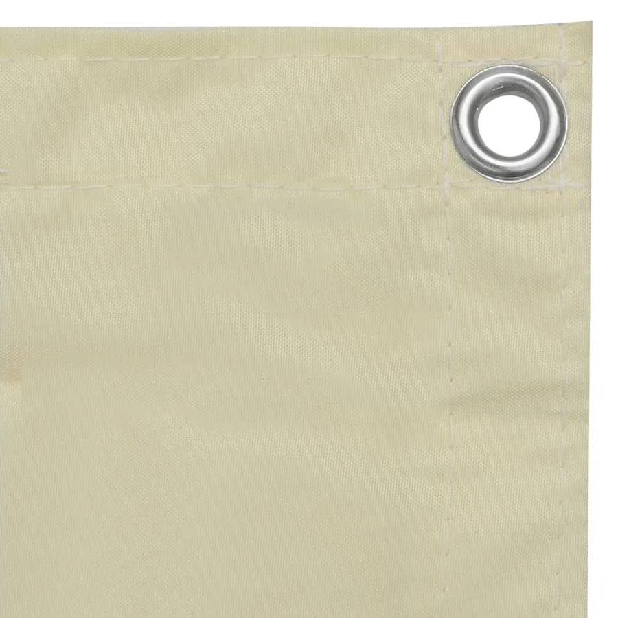 Écran de balcon Crème 120x300 cm Tissu Oxford - 3
