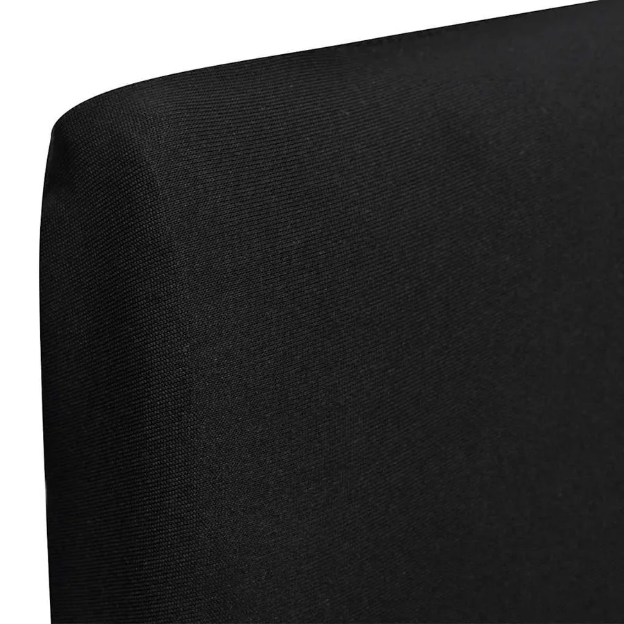 Housses extensibles de chaise 6 pcs Noir - 2